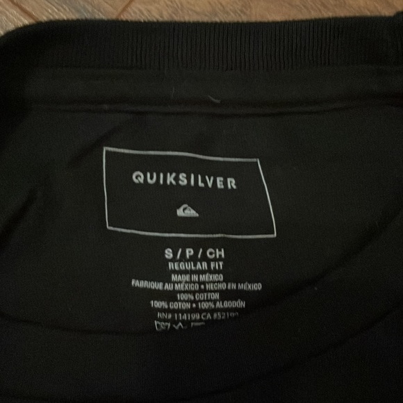 Quicksilver longsleeve tee size small - Picture 2 of 3